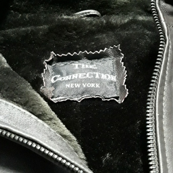 Fur lined leather jacket with hood - Picture 2 of 3